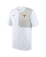 Nike Men's White Texas Longhorns 2025 Sideline Uv Performance Coach T-Shirt