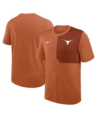 Nike Men's Texas Longhorns 2025 Sideline Uv Performance Coach T-Shirt