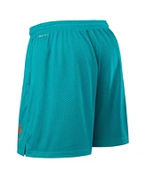 Nike Men's Aqua Miami Dolphins Sideline Reversible Performance Shorts