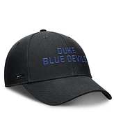 Nike Men's Black Duke Blue Devils Rise Practice Adjustable Hat