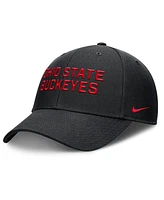 Nike Men's Black Ohio State Buckeyes Rise Practice Adjustable Hat