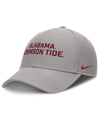 Nike Men's Gray Alabama Crimson Tide Rise Practice Adjustable Hat