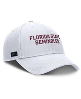 Nike Men's White Florida State Seminoles Rise Practice Adjustable Hat