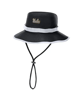 Nike Men's Black Ucla Bruins 2025 Sideline Apex Boonie Performance Bucket Hat
