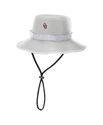 Nike Men's Gray Oklahoma Sooners 2025 Sideline Apex Boonie Performance Bucket Hat