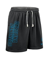 Nike Men's Black Carolina Panthers Sideline Reversible Performance Shorts