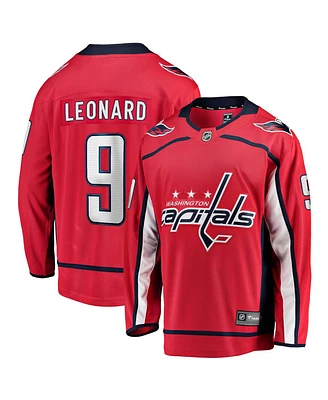 Fanatics Men's Ryan Leonard Red Washington Capitals Home Breakaway Jersey