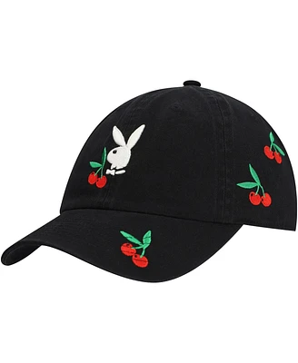 Lids Men's Black Playboy Cherry Dad Adjustable Hat