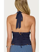 Edikted Women's Larissa Scrunch Halter Top