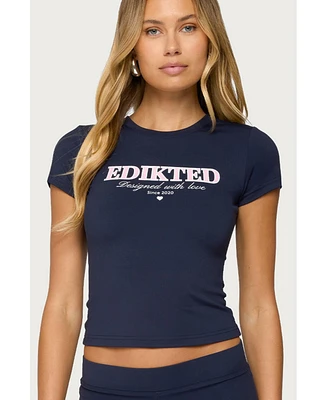 Edikted Women's With Love T Shirt