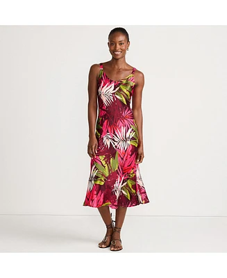 Lands' End Women's Satin Slip Dress