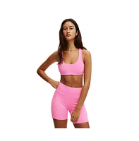Cotton On Women's Active Ultra Soft Side Pocket Bike Short