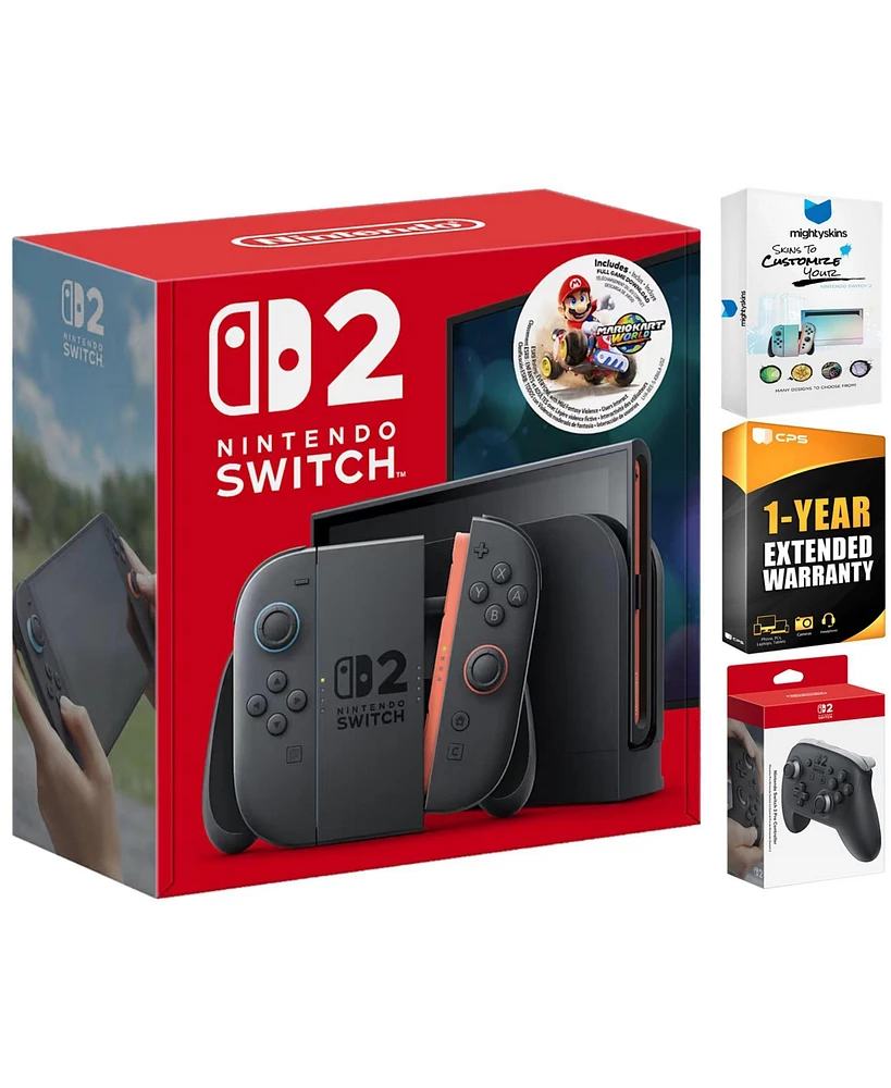 Nintendo Switch 2 Mario Kart World Bundle with Pro Controller