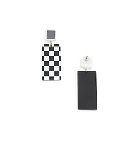 Sohi Checkered Drop Earrings