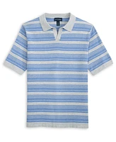 Scott Barber Men's Johnny Collar Striped Polo