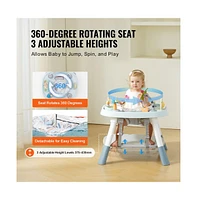 Slickblue Kids Activity Center Interactive Play Center Table with Toys Music Songs