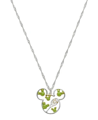 Disney Mickey Mouse Cubic Zirconia Tennis Pendant Necklace