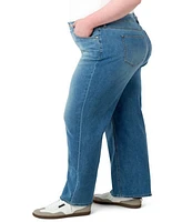 Seven7 Plus Featherweight Wide Leg Jeans