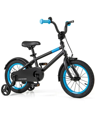 Kids Bike with Adjustable Handlebar and Saddle Blue