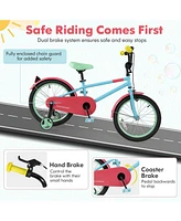 Kids Bike with Adjustable Handlebar and Saddle Blue