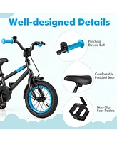Kids Bike with Adjustable Handlebar and Saddle Blue