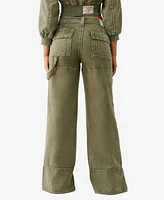 True Religion Women's Bobbi Big T Baggy Carpenter Jeans