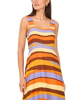 Vince Camuto Women's Striped Square-Neck Maxi Dress