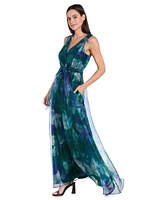R & M Richards Petite Sleeveless Bow-Tie A-Line Dress