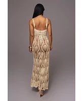 Jluxlabel Women's Great Escape Crochet Maxi Dress