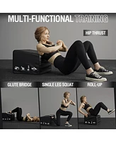 Er Kang Hip Thrust Bench, Hip Thrust Machine at Home for Glute Bridge, Multi-Functional Hip Thrust Box with Non-Slip, Glute Workout Equipment, 700LB L