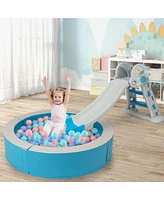 44.5" x 10" Baby Ball Pit Detachable Foam with 50 Colorful Ocean Balls