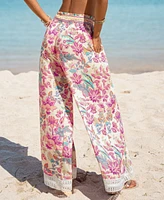 Cupshe Women's Desert Dreamer Floral Cover-Up Pants