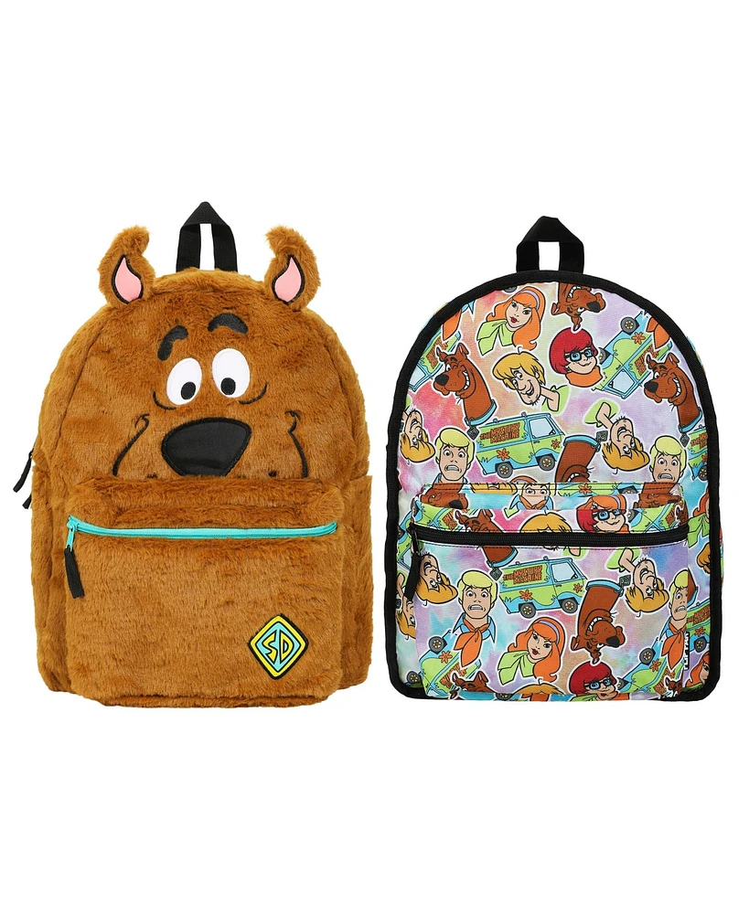 Scooby Doo Plush Scooby & Gang 16.5" Reversible Backpack
