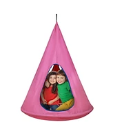 Slickblue Toddler Nest Swing Chair with Adjustable Rope for Indoor and Outdoor Hanging Use