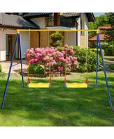 Gymax 660 Lbs Heavy-Duty Metal Swing Frame Extra Large Swing Stand for Kids and Adults