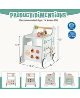 Slickblue Kids 2-in-1 Walker with Storage and Ice Creams for 1+ Years Old