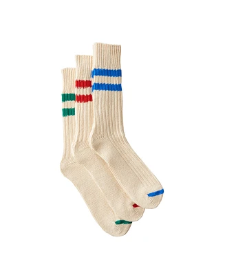 Cotton On Men's 3-Pack Varsity Socks