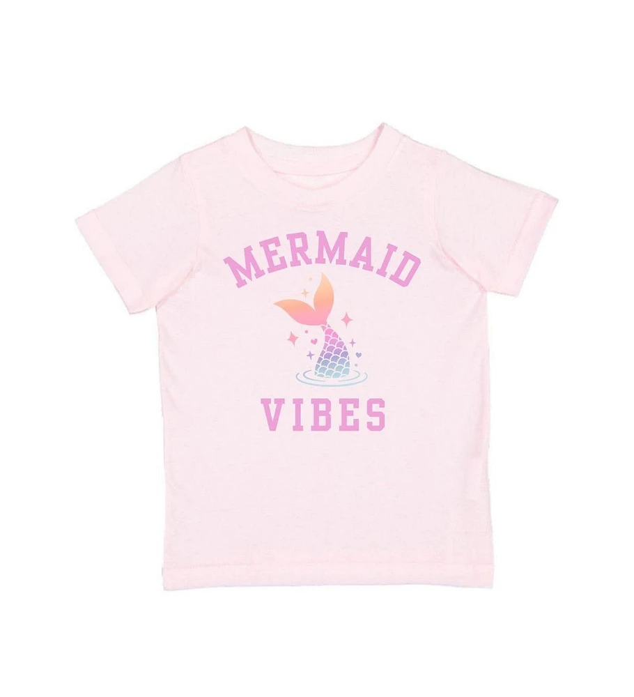 Sweet Wink Little and Big Girls Mermaid Vibes Short Sleeve T-Shirt