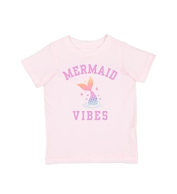 Sweet Wink Little and Big Girls Mermaid Vibes Short Sleeve T-Shirt