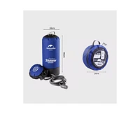 Naturehike 11 Litre Solar Heated Shower Bag, Outdoor Shower, Camping, Portable Pressure Shower with Foot Pump, Garden Shower