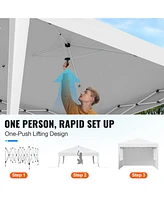 Slickblue Pop Up Canopy TentSun Shelter Outdoor Gazebo with Sidewalls