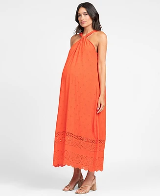 Seraphine Women's Maternity Halterneck Dress