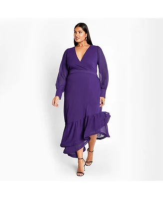 City Chic Plus Antoinette Maxi Dress