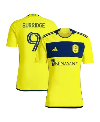 Adidas Men's Sam Surridge Yellow Nashville Sc 2024 The 615 Kit Replica Player Jersey