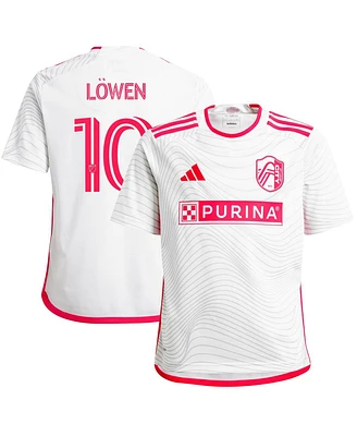Adidas Big Boys and Girls Eduard Lowen White St. Louis City Sc 2024 The Confluence Kit Replica Player Jersey