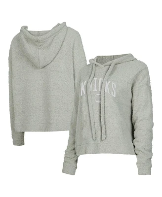 Concepts Sport Women's Gray New York Knicks Ventura Comfy Pullover Hoodie