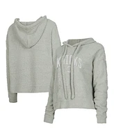 Concepts Sport Women's Gray New York Knicks Ventura Comfy Pullover Hoodie