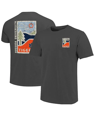 Image One Men's Graphite Auburn Tigers Comfort Colors Minimal Vista Distressed Graphics T-Shirt