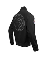 Pro Standard Men's Black Pittsburgh Steelers Paint The City Twill Full-Zip Jacket