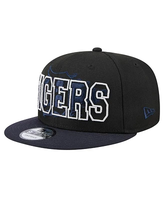 New Era Men's Black Detroit Tigers Splatter 9FIFTY Snapback Hat